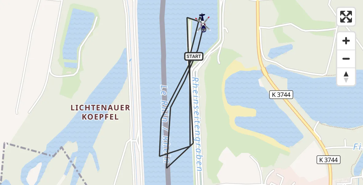 Flugroute Polizeihubschrauber Lichtenau - Lichtenau, 31 Juli 2026, 11:50