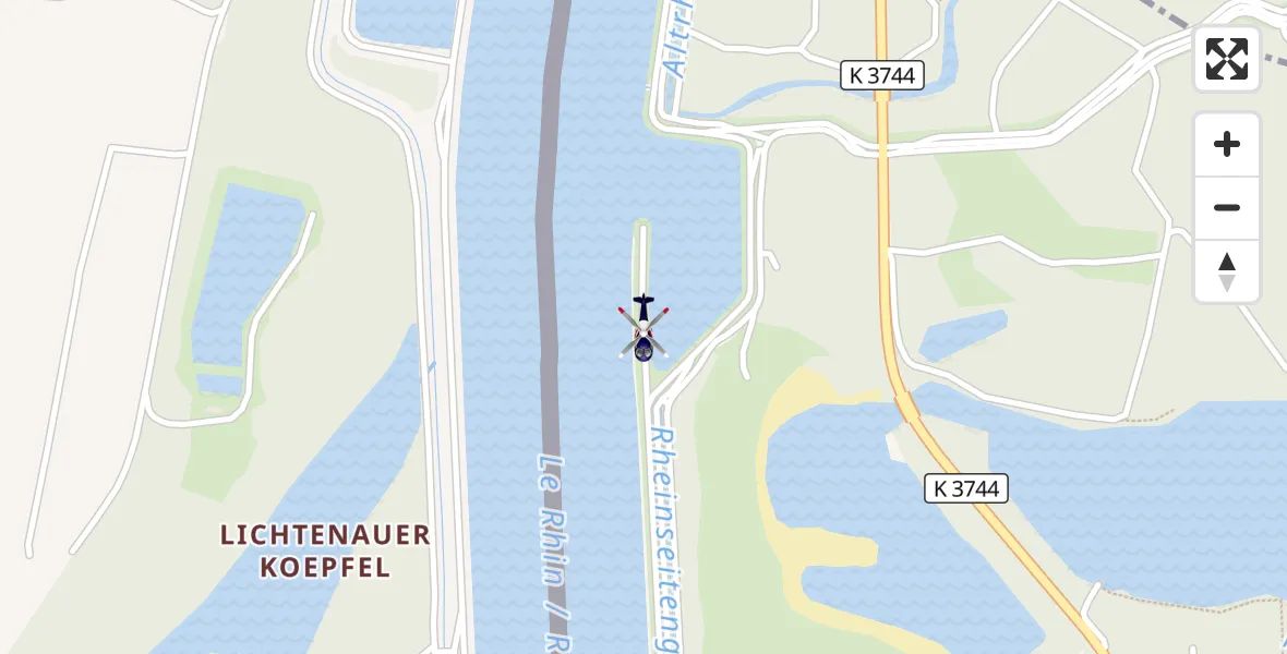 Flugroute Polizeihubschrauber Lichtenau - Lichtenau, 31 Juli 2026, 12:00