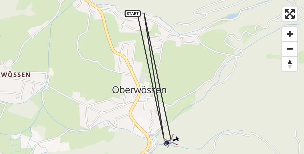 Flugroute Polizeihubschrauber Unterwössen - Unterwössen, 31 Juli 2026, 12:40
