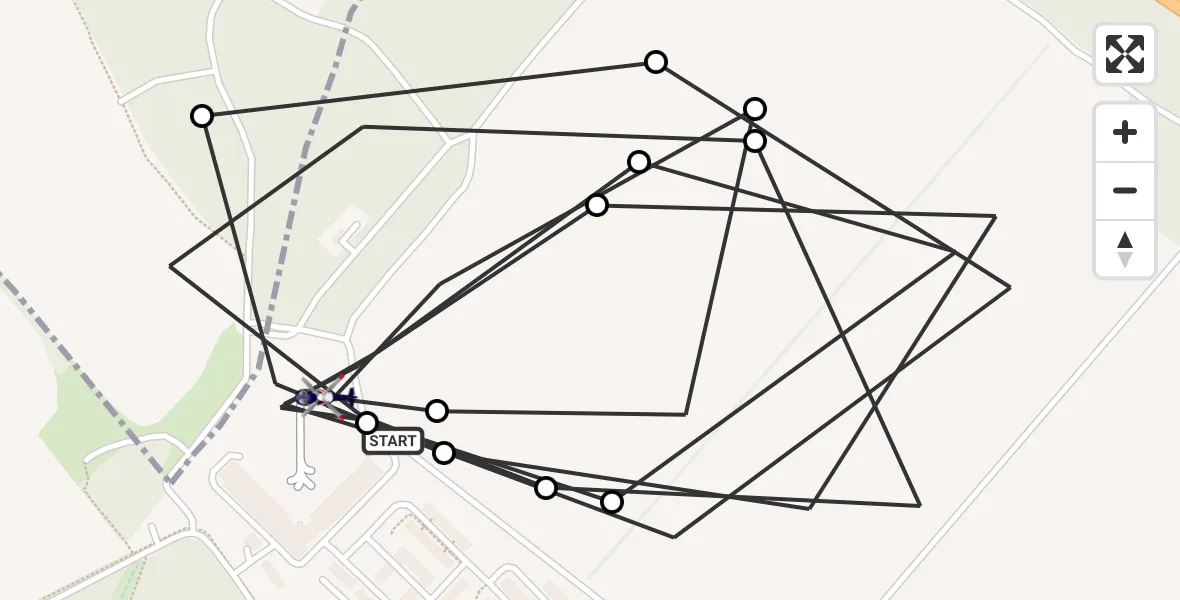 Flugroute Polizeihubschrauber Ahrensfelde Hubschrauberlandeplatz - Ahrensfelde Hubschrauberlandeplatz, 31 Juli 2026, 17:37