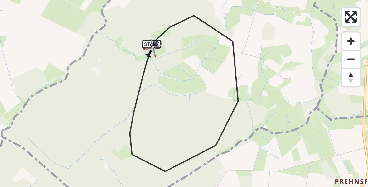 Flugroute Polizeihubschrauber Timmaspe - Timmaspe, 31 Juli 2026, 20:37