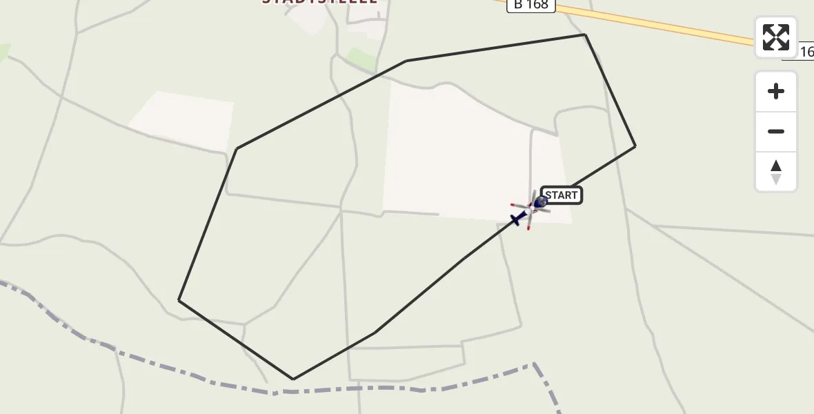 Flugroute Polizeihubschrauber Prötzel - Prötzel, 31 Juli 2026, 22:31