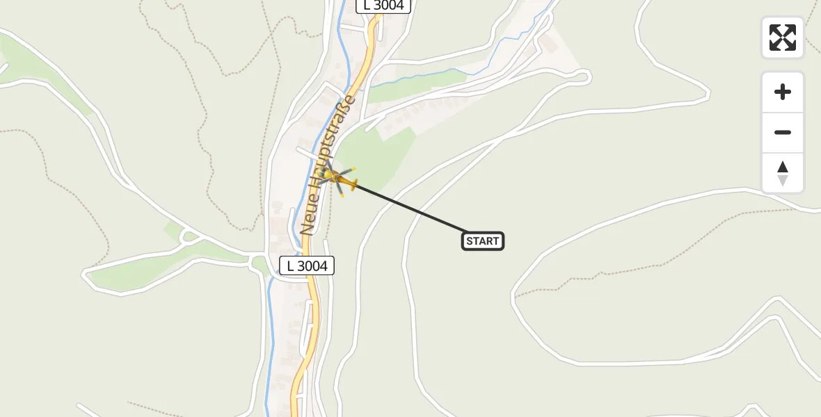 Flugroute Rettungshubschrauber Schleusingen - Schleusingen, 01 August 2026, 09:03