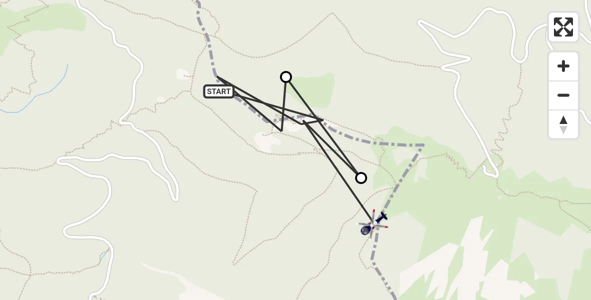 Flugroute Polizeihubschrauber Marquartstein - Marquartstein, 01 August 2026, 13:20