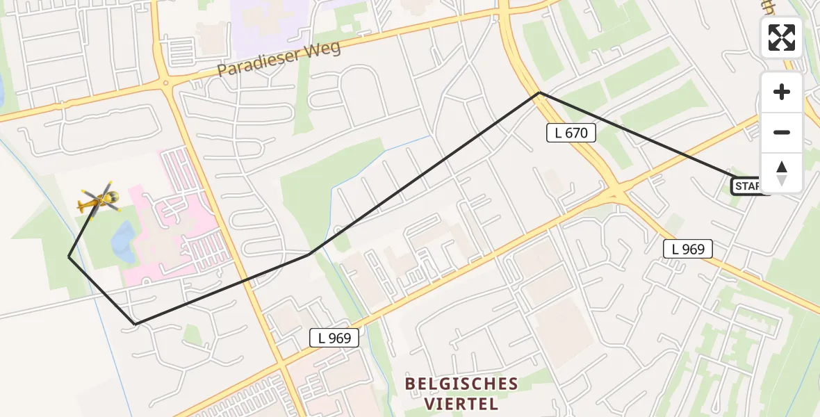 Flugroute Rettungshubschrauber Soest - Soest, 01 August 2026, 14:59