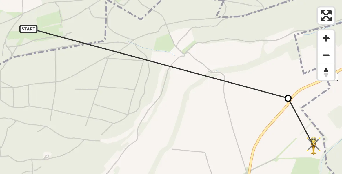 Flugroute Rettungshubschrauber Kiliansroda - Blankenhain, 01 August 2026, 15:22