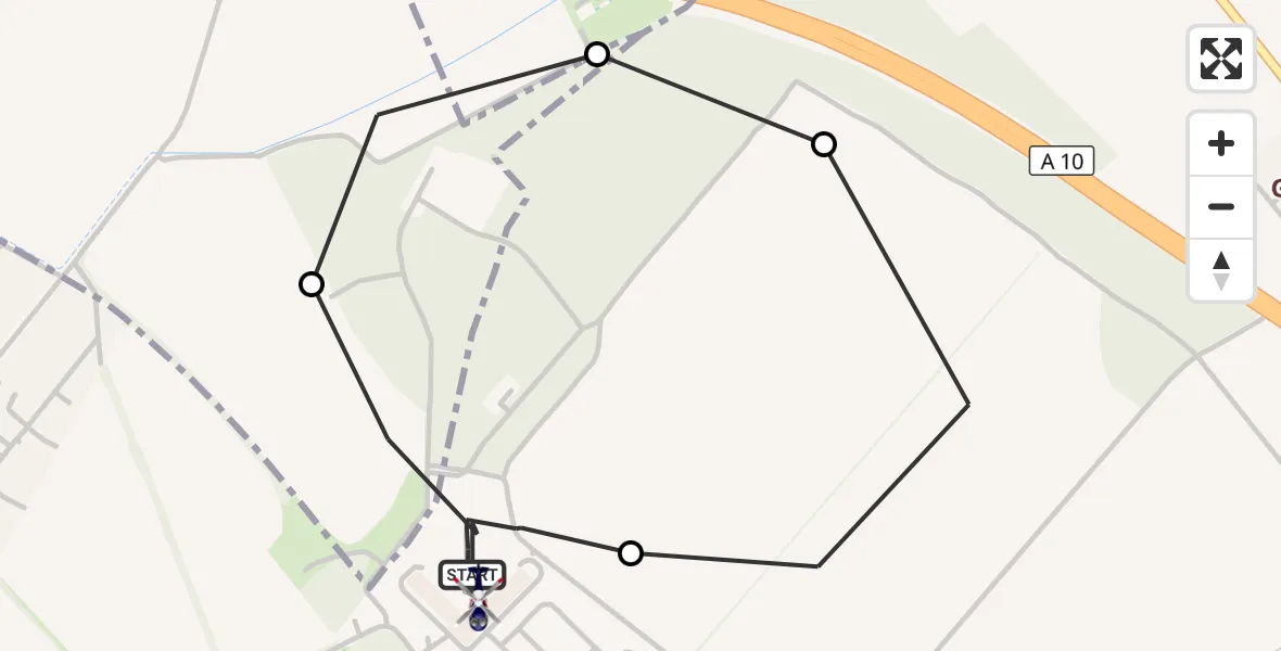 Flugroute Polizeihubschrauber Ahrensfelde Hubschrauberlandeplatz - Ahrensfelde Hubschrauberlandeplatz, 01 August 2026, 20:23