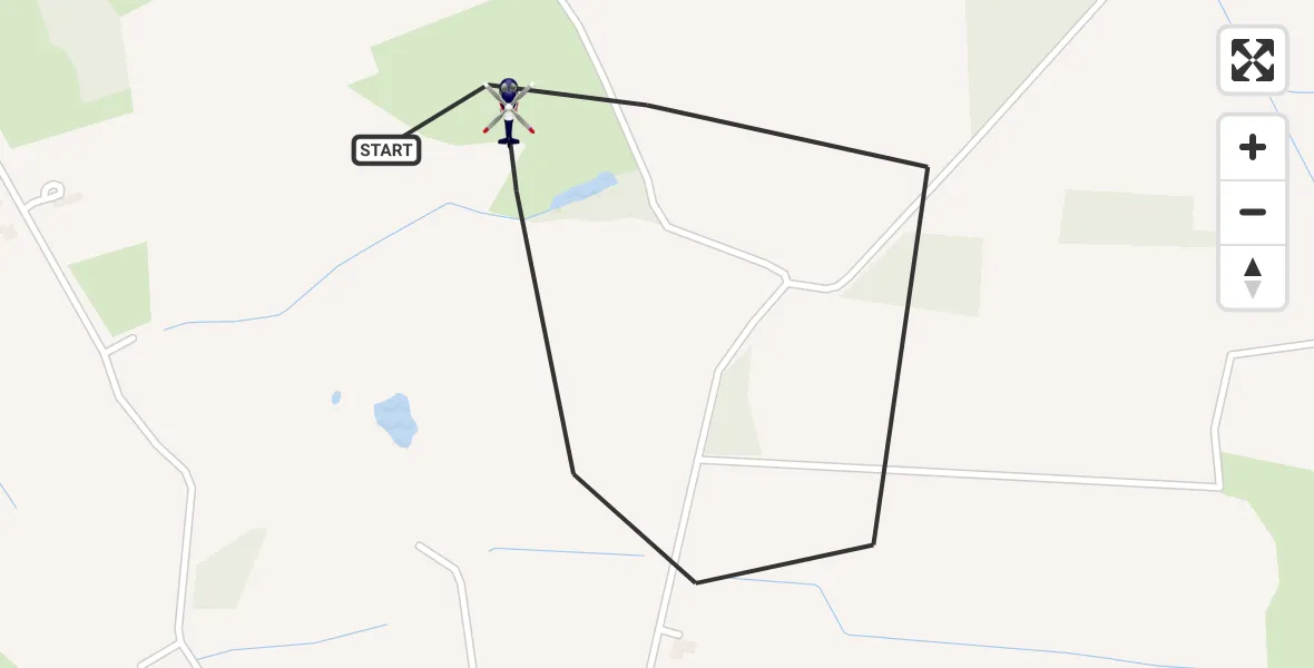 Flugroute Polizeihubschrauber Großenaspe - Großenaspe, 01 August 2026, 22:51