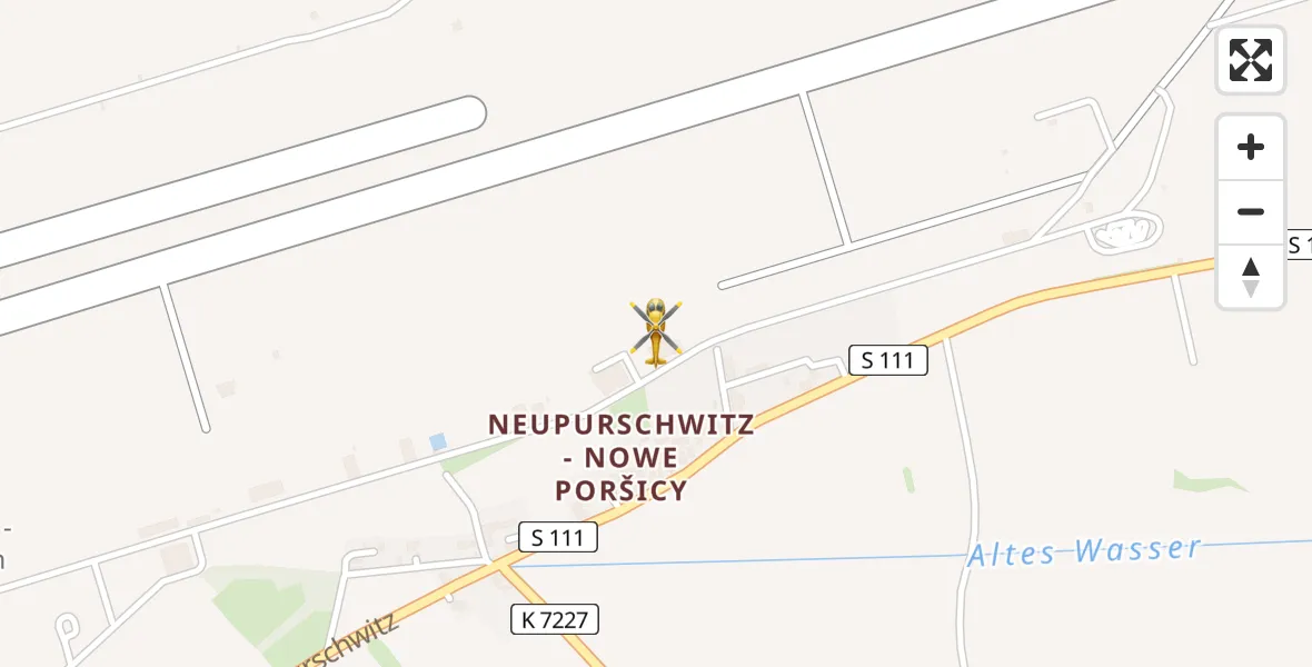 Flugroute Rettungshubschrauber Bautzen Flugplatz - Bautzen Flugplatz, 02 August 2026, 10:32