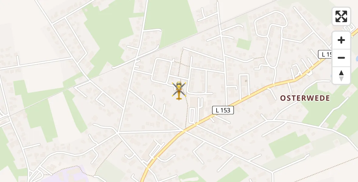 Flugroute Rettungshubschrauber Worpswede - Worpswede, 02 August 2026, 15:03