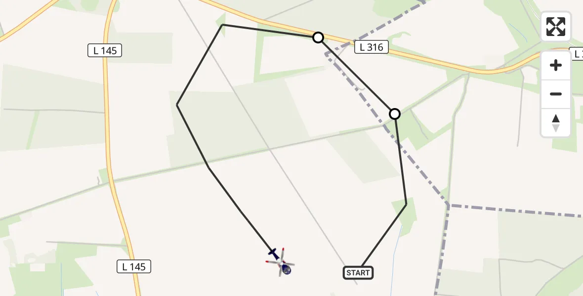 Flugroute Polizeihubschrauber Albersdorf - Albersdorf, 02 August 2026, 21:34