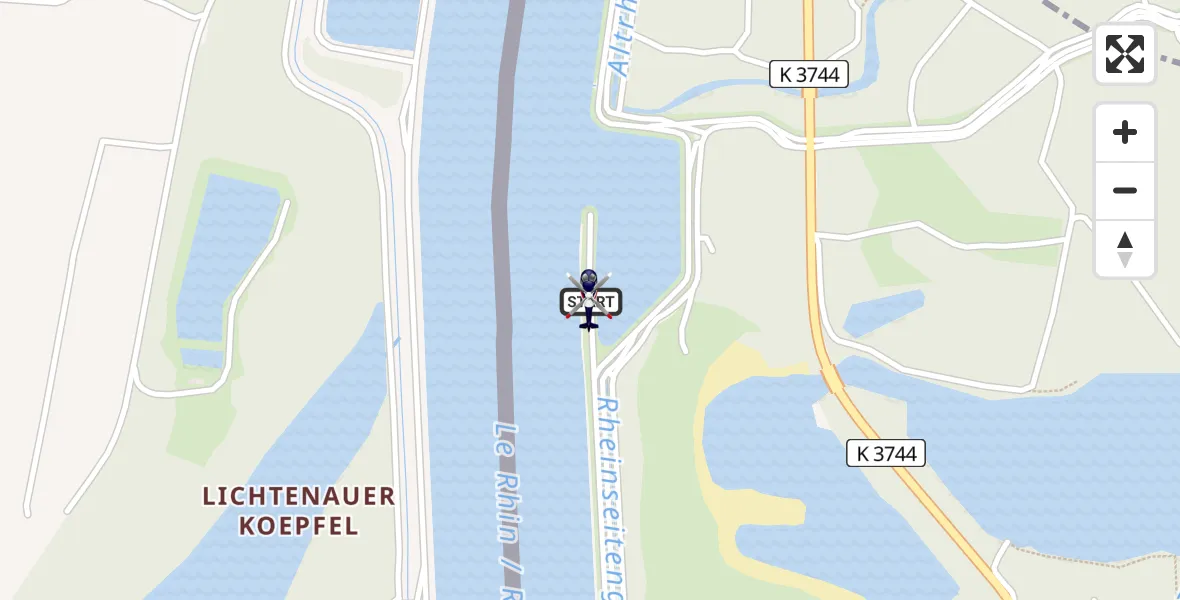 Flugroute Polizeihubschrauber Lichtenau - Lichtenau, 03 August 2026, 12:47
