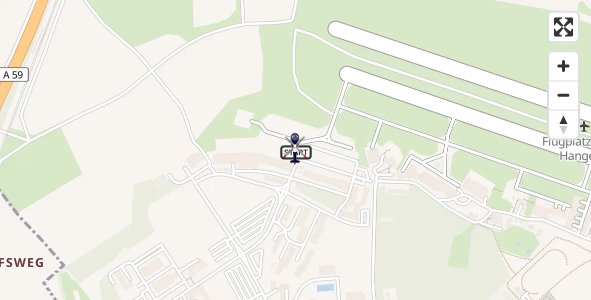 Flugroute Polizeihubschrauber Sankt Augustin - Sankt Augustin, 03 August 2026, 18:44