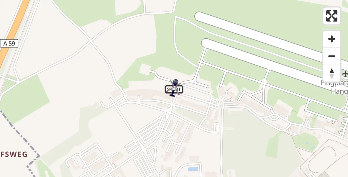 Flugroute Polizeihubschrauber Sankt Augustin - Sankt Augustin, 04 August 2026, 02:37