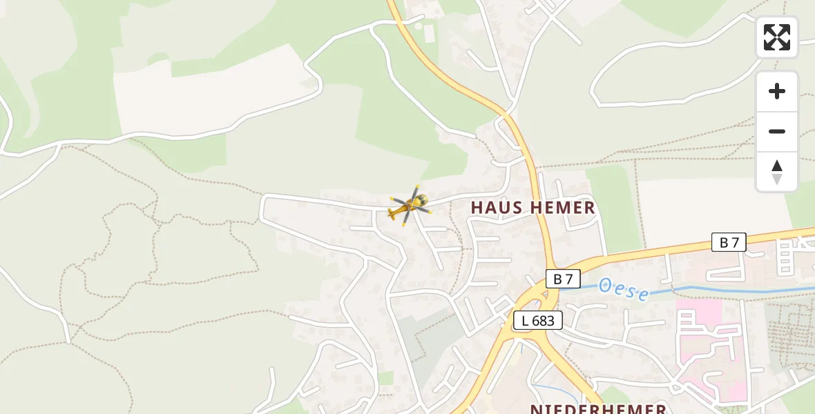 Flugroute Rettungshubschrauber Hemer - Hemer, 04 August 2026, 17:00