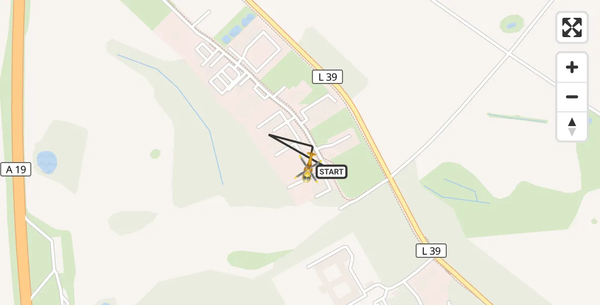 Flugroute Ambulanzhubschrauber Dummerstorf - Dummerstorf, 05 August 2026, 09:14