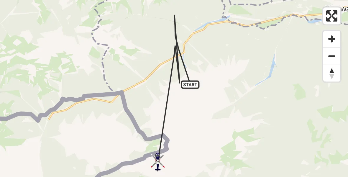 Flugroute Polizeihubschrauber Ettaler Forst - Garmisch-Partenkirchen, 05 August 2026, 09:22