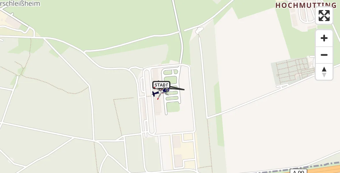Flugroute Polizeihubschrauber Oberschleißheim - Oberschleißheim, 05 August 2026, 11:34