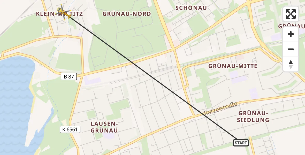 Flugroute Rettungshubschrauber Leipzig - Leipzig, 06 August 2026, 10:36