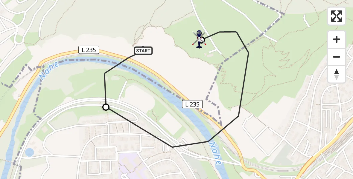 Flugroute Polizeihubschrauber Traisen - Traisen, 06 August 2026, 13:26