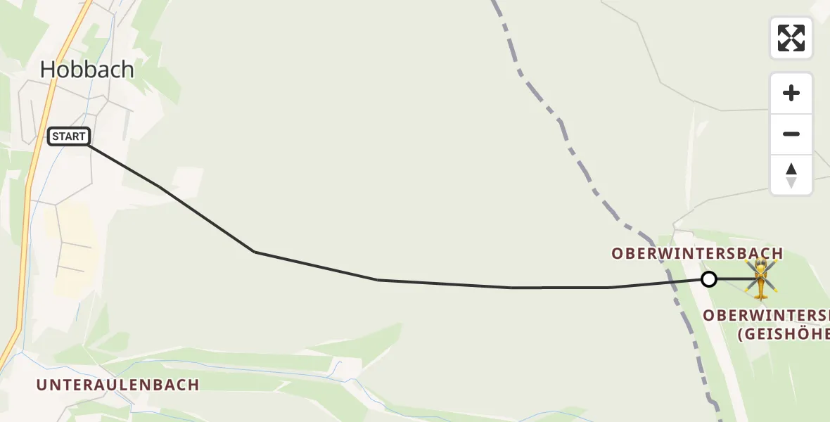 Flugroute Rettungshubschrauber Eschau - Dammbach, 06 August 2026, 15:31