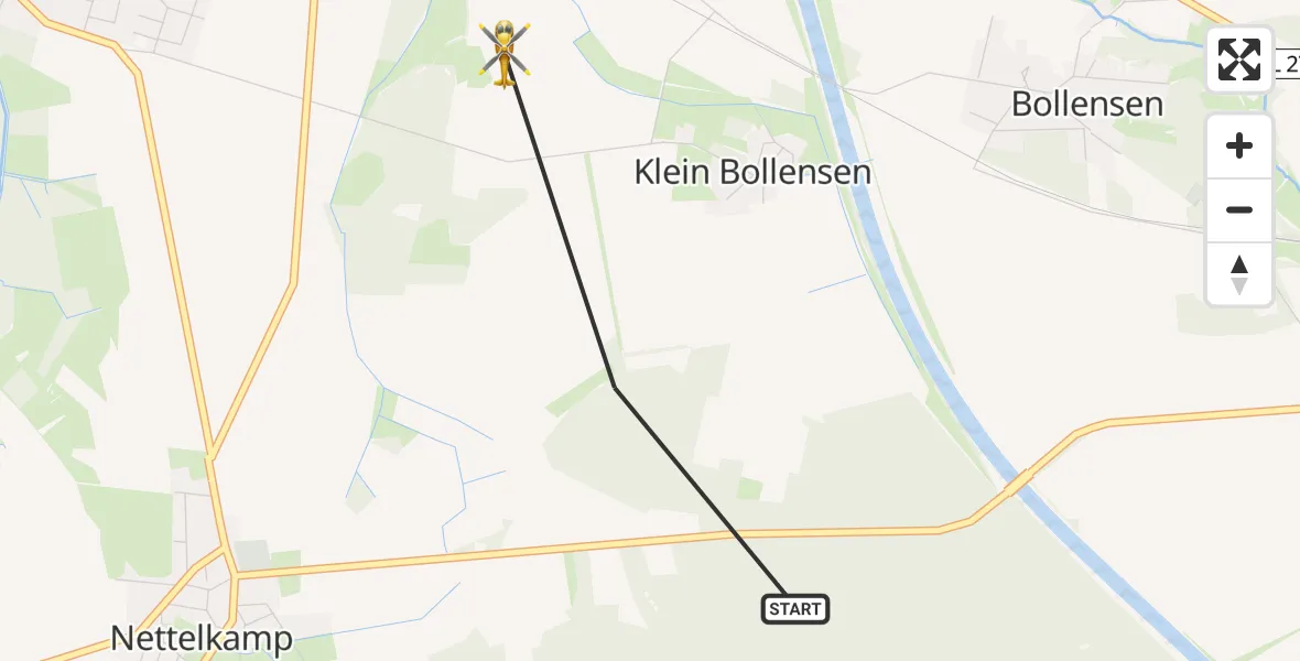 Flugroute Rettungshubschrauber Wrestedt - Wrestedt, 07 August 2026, 09:16