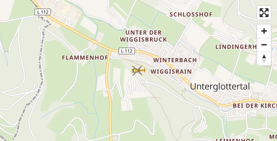 Flugroute Ambulanzhubschrauber Glottertal - Glottertal, 07 August 2026, 09:31
