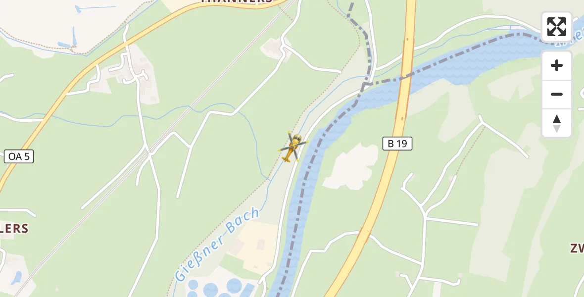 Flugroute Rettungshubschrauber Immenstadt i.Allgäu - Immenstadt i.Allgäu, 07 August 2026, 09:31