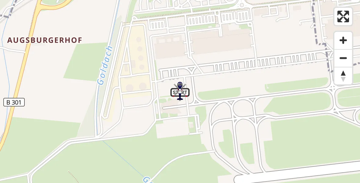 Flugroute Polizeihubschrauber Hallbergmoos - Hallbergmoos, 07 August 2026, 13:18