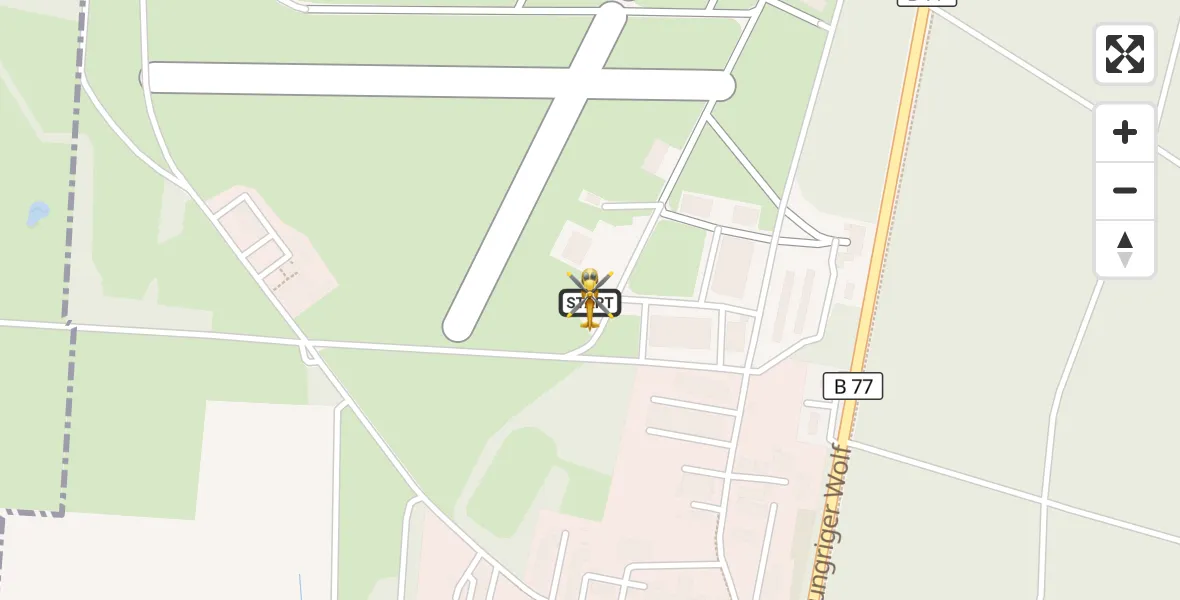 Flugroute Rettungshubschrauber Itzehoe Hungriger Wolf Flugplatz - Itzehoe Hungriger Wolf Flugplatz, 07 August 2026, 19:42