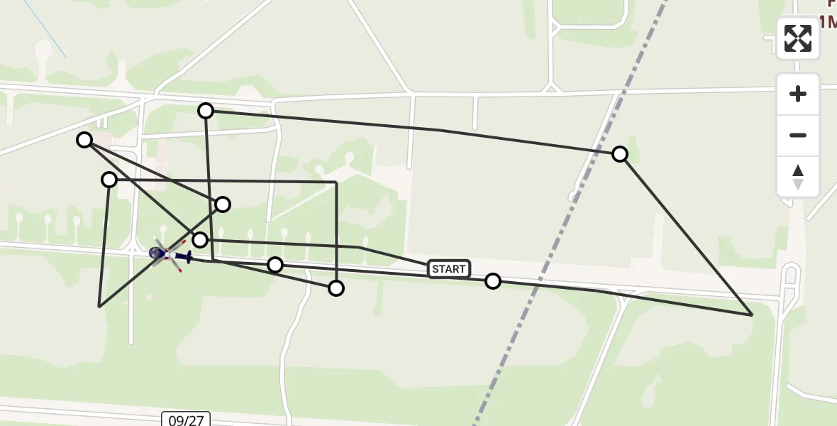 Flugroute Polizeihubschrauber Nuthe-Urstromtal - Sperenberg Militärflugplatz, 07 August 2026, 21:10