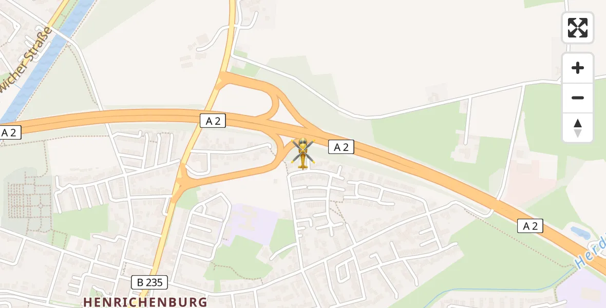 Flugroute Ambulanzhubschrauber Castrop-Rauxel - Castrop-Rauxel, 08 August 2026, 03:53