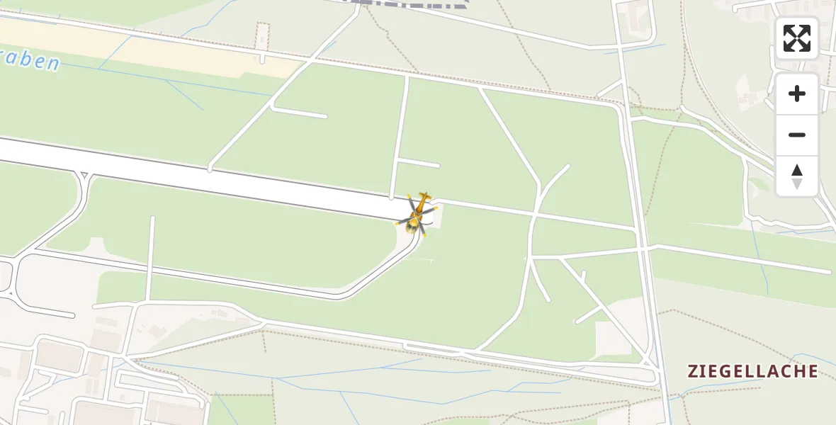 Flugroute Ambulanzhubschrauber Flughafen Nuremberg - Flughafen Nuremberg, 08 August 2026, 13:56