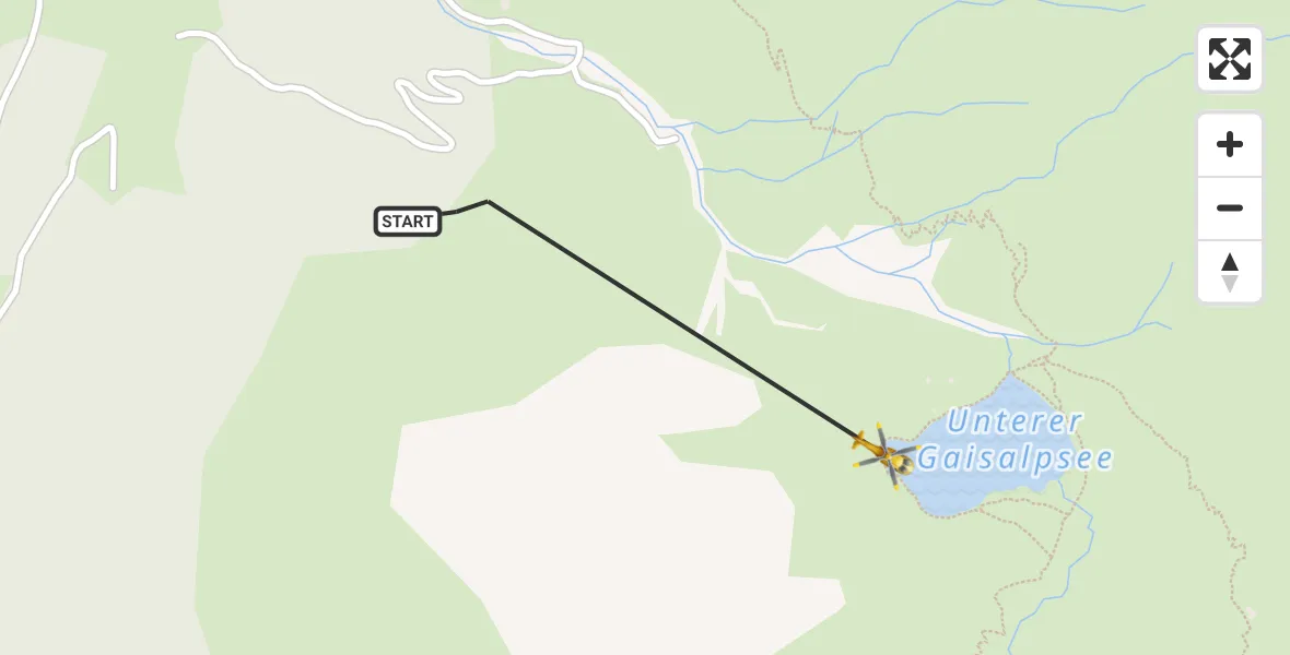 Flugroute Rettungshubschrauber Oberstdorf - Oberstdorf, 08 August 2026, 16:27