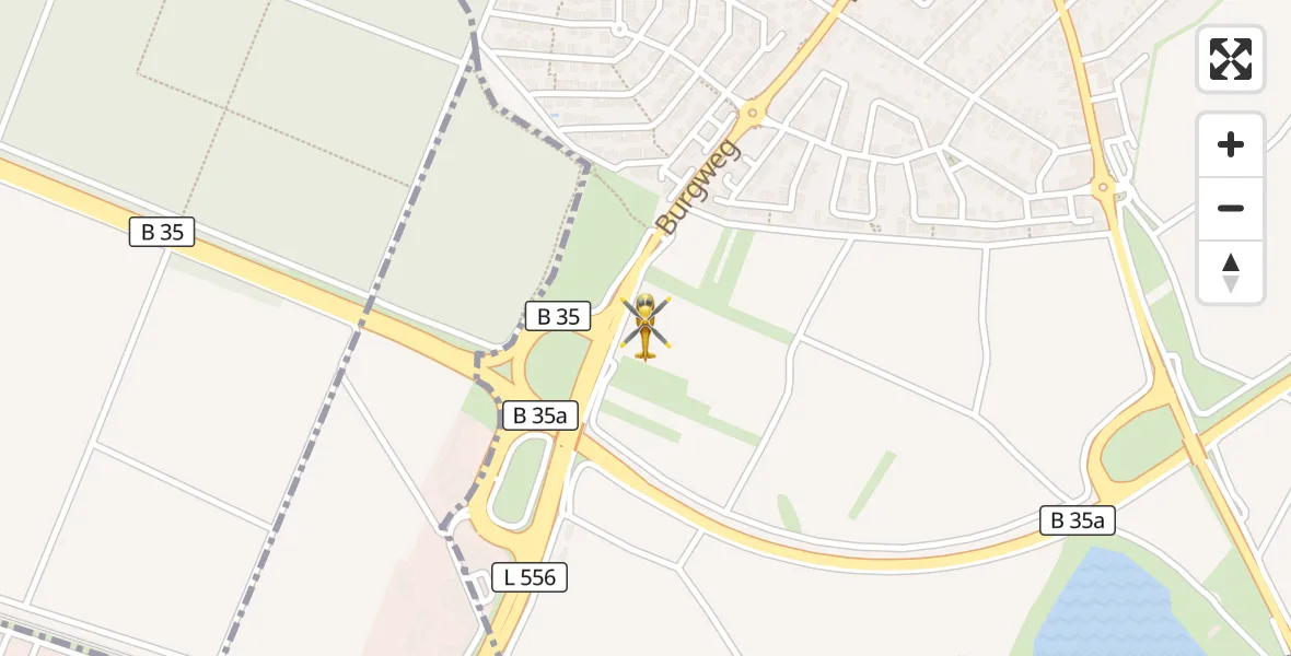Flugroute Rettungshubschrauber Forst - Forst, 09 August 2026, 09:00