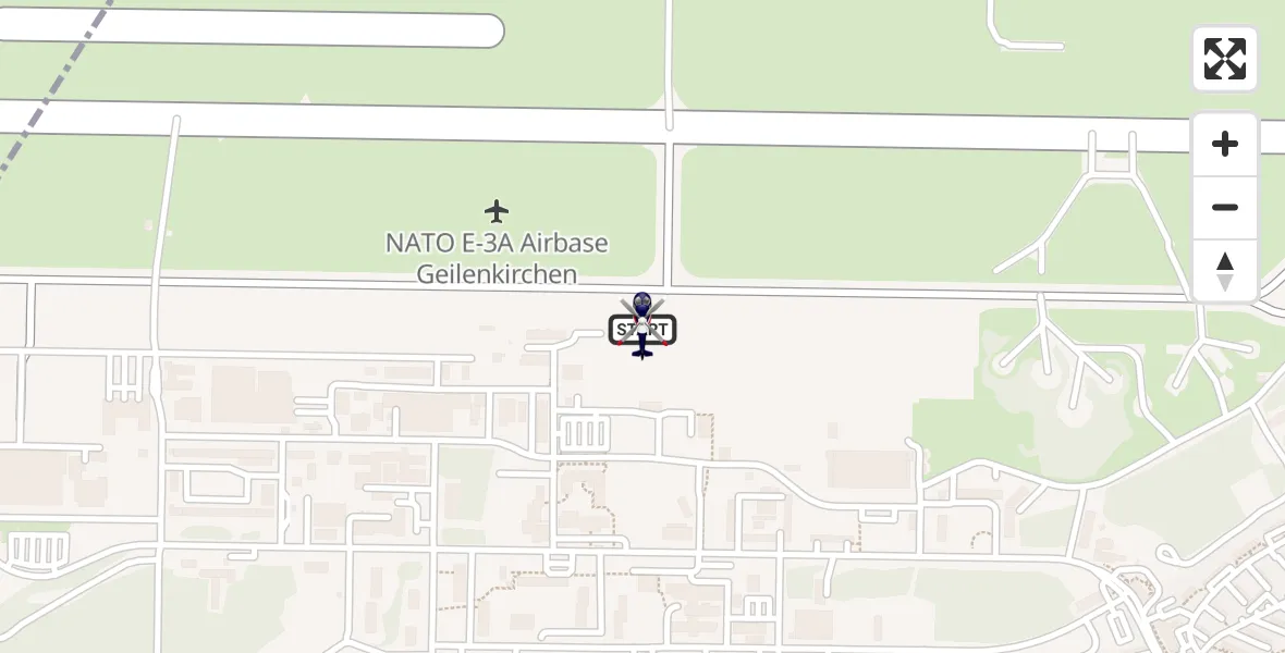 Flugroute Polizeihubschrauber Militärflugplatz Geilenkirchen - Militärflugplatz Geilenkirchen, 10 August 2026, 10:06