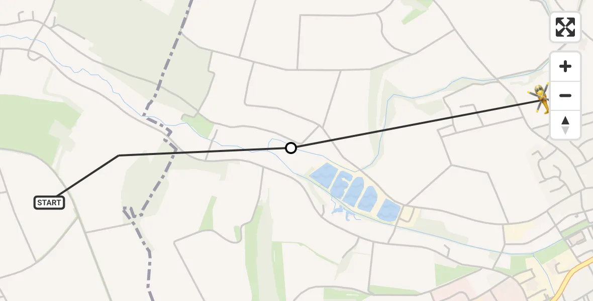 Flugroute Rettungshubschrauber Bad Kissingen - Nüdlingen, 10 August 2026, 11:18