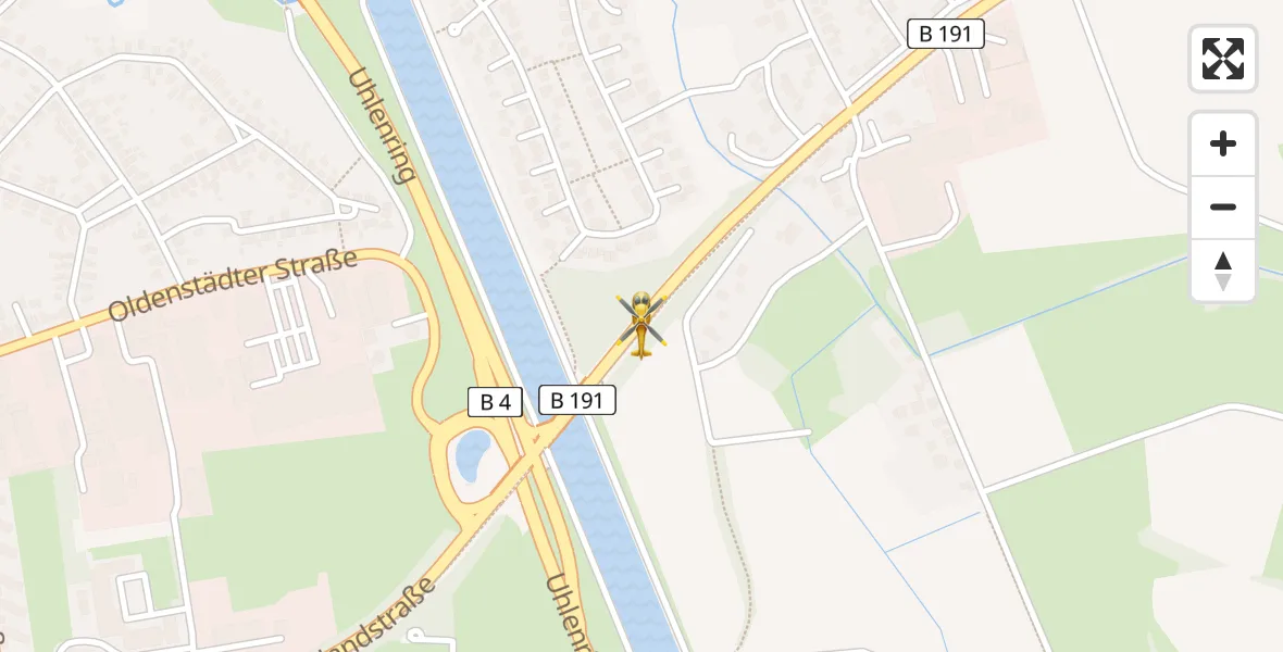 Flugroute Rettungshubschrauber Uelzen - Uelzen, 10 August 2026, 11:46