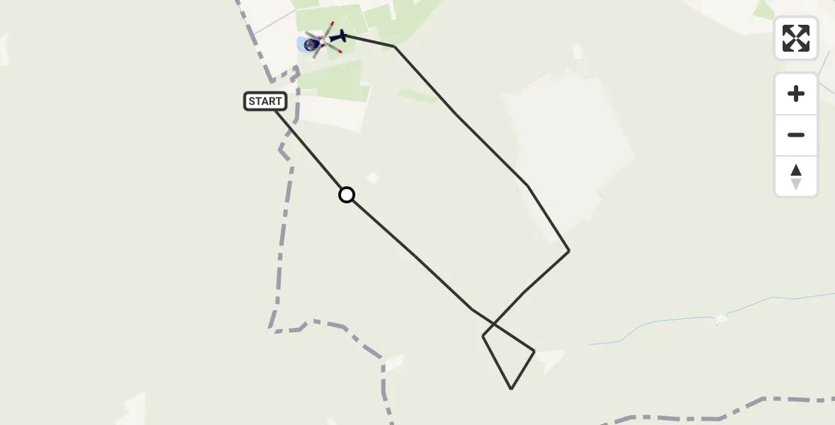Flugroute Polizeihubschrauber Hanau - Rodenbach, 10 August 2026, 12:29