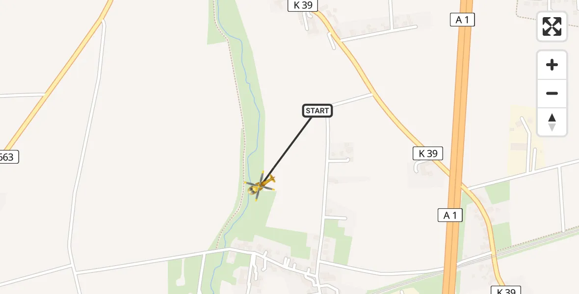 Flugroute Rettungshubschrauber Unna - Unna, 10 August 2026, 17:48