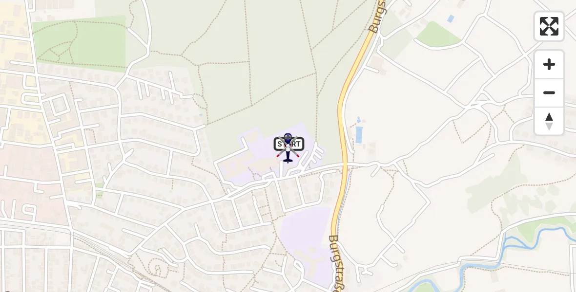 Flugroute Polizeihubschrauber Alzenau - Alzenau, 10 August 2026, 19:09