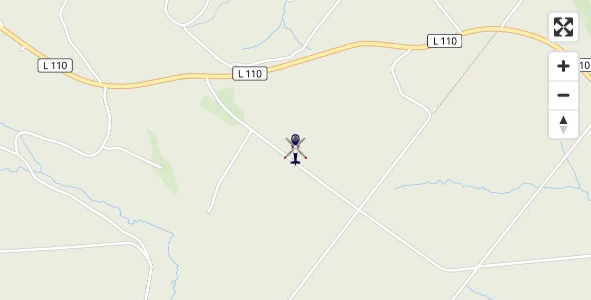 Flugroute Polizeihubschrauber Dahlem - Dahlem, 11 August 2026, 08:39