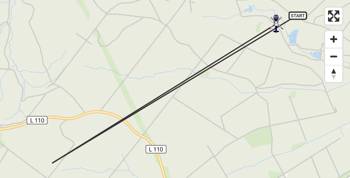 Flugroute Polizeihubschrauber Dahlem - Dahlem, 11 August 2026, 08:58