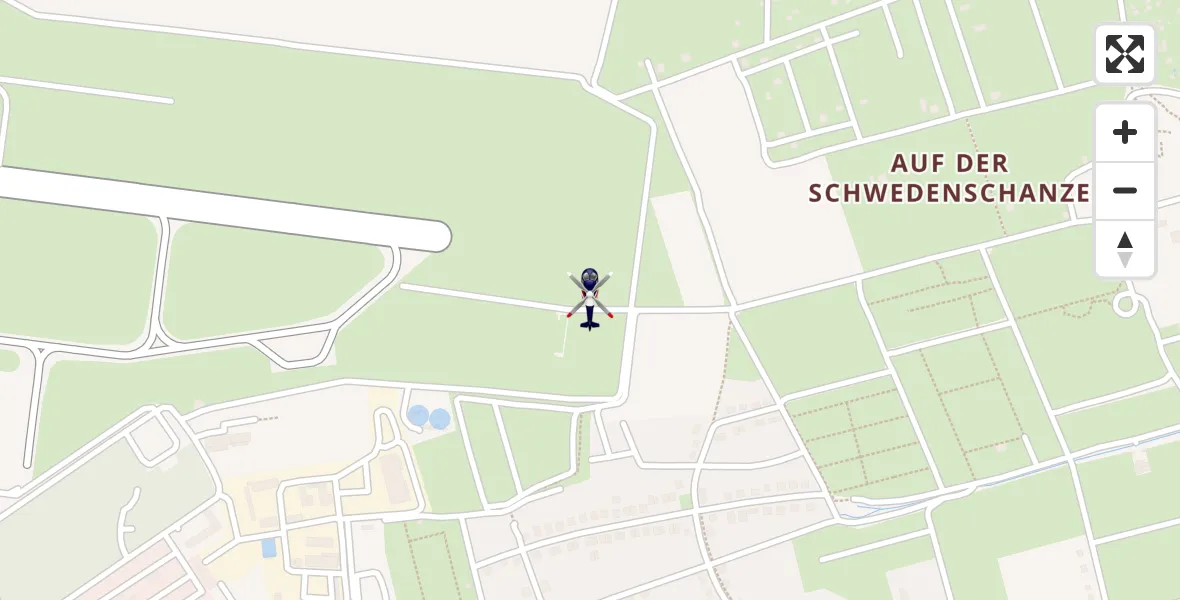 Flugroute Polizeihubschrauber Erfurt - Erfurt, 12 August 2026, 09:02