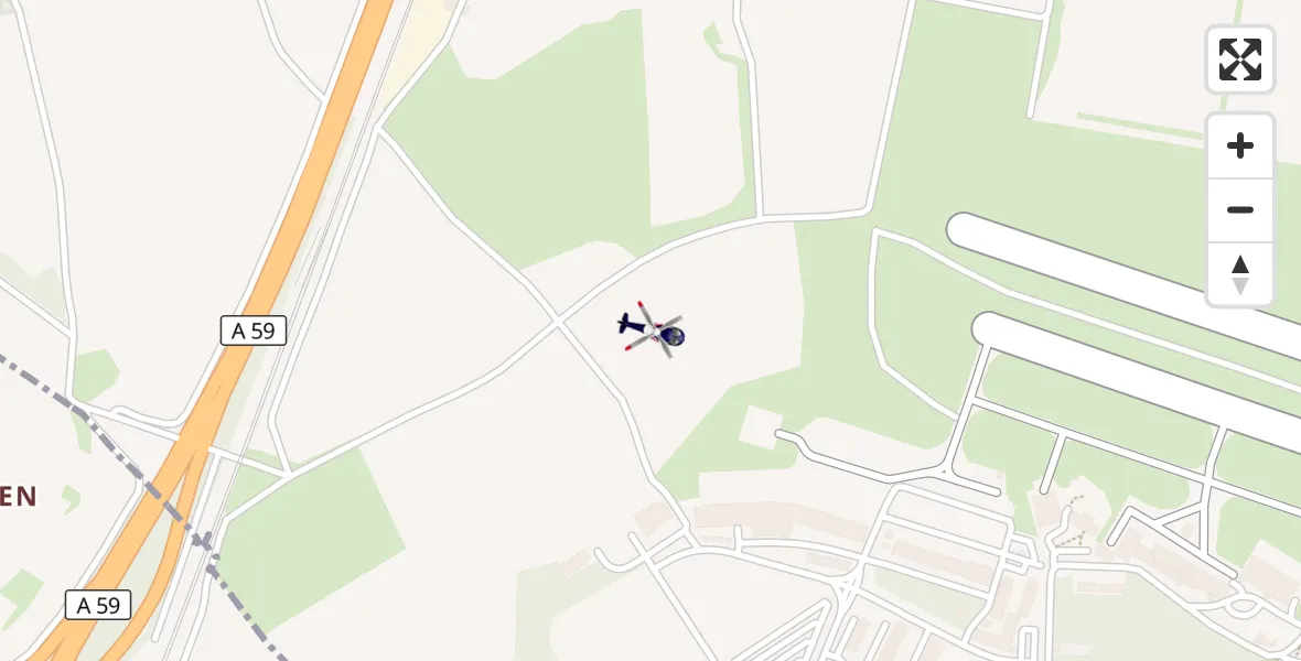 Flugroute Polizeihubschrauber Sankt Augustin - Sankt Augustin, 12 August 2026, 09:46