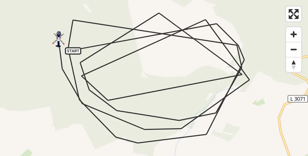 Flugroute Polizeihubschrauber Kirtorf - Kirtorf, 12 August 2026, 11:20
