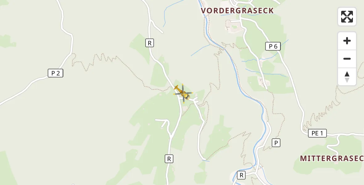 Flugroute Rettungshubschrauber Garmisch-Partenkirchen - Garmisch-Partenkirchen, 12 August 2026, 12:00