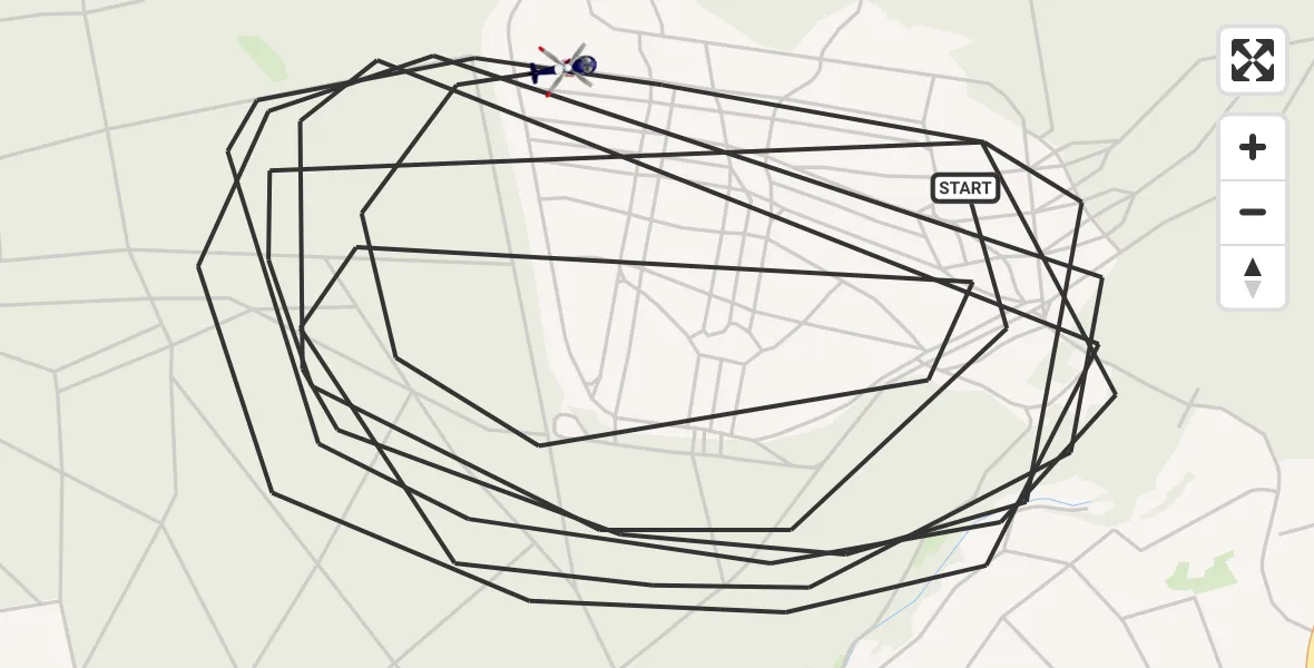 Flugroute Polizeihubschrauber Kirtorf - Kirtorf, 12 August 2026, 12:20