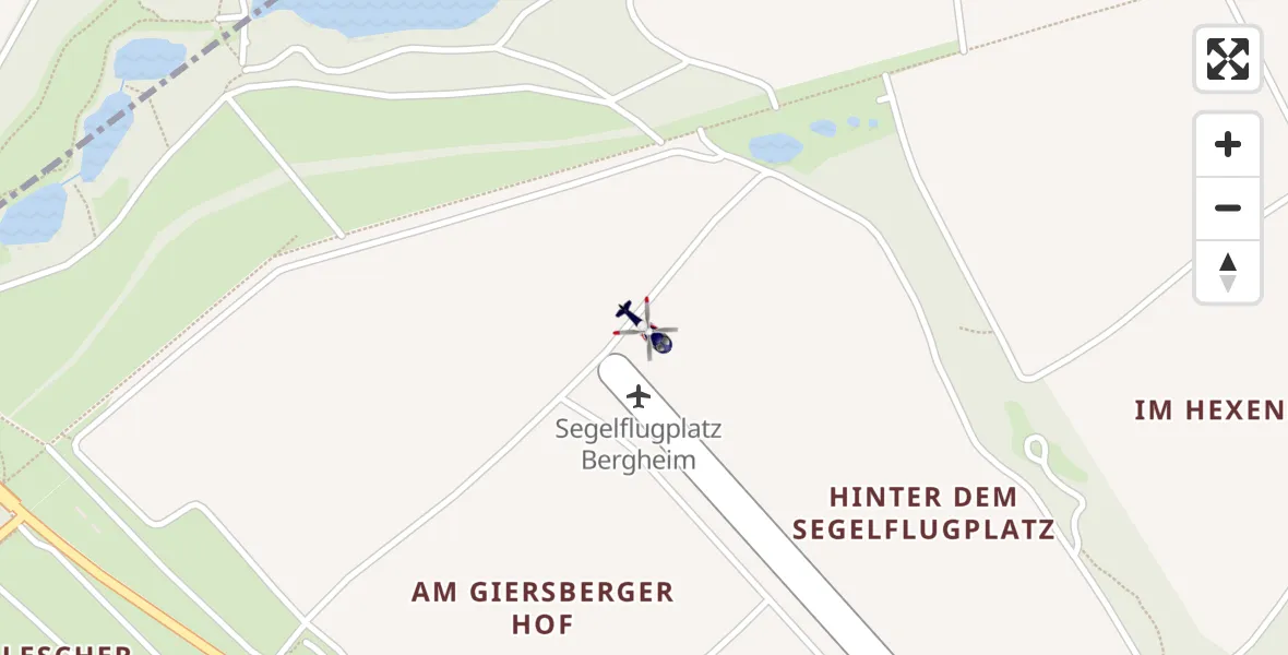 Flugroute Polizeihubschrauber Bergheim - Bergheim, 12 August 2026, 12:30