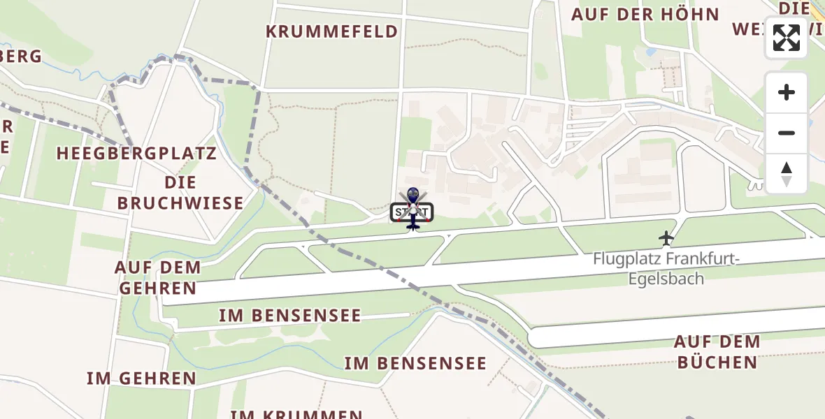 Flugroute Polizeihubschrauber Flughafen Frankfurt-Egelsbach - Flughafen Frankfurt-Egelsbach, 12 August 2026, 13:41